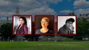An image of three of the fellows from the Radcliffe Institute selected to be 2026-2027 fellows