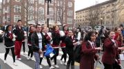The Harvard University Band provided a parade soundtrack.