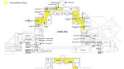 Plans for the reconfigured lower level and squash courts in Dunster House