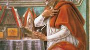 Fresco of Sain Augustine in his cell by Sandro Botticelli