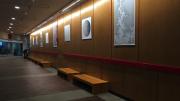 Curtis McMullen's prints hang in the Science Center lobby