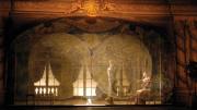 For Molière’s <i>The Misanthrope</i> at Berkshire Theatre Festival in Stockbridge, Massachusetts, Sprague’s sketch became a model later built as the play’s set (shown). 