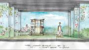For the Berkshire Theatre Festival’s production of <i>Mrs. Warren’s Profession,</i> by George Bernard Shaw, Sprague’s sketch became an engaging set. 