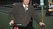 In Boston, David Read keeps fit and cuts pollution by cycling to work.