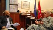 Farivar interviewing former NATO commander Dan McNeill 