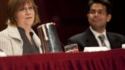 M. Susan Lindee, professor of history and sociology of science at the University of Pennsylvania, and Vamsi Mootha, associate professor of systems biology and of medicine at Harvard Medical School