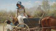 Edward Lamson Henry, <i>The Message,</i> 1893. Oil on board.