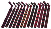 Neckties distinguished athletes in 14 major sports, with a generic tie for all minor sports, says Renny Little, curator (pro bono) of the Lee Family Hall of Athletic History. Here (from left) are those for football, soccer, cross country, track and field, ice hockey, swimming, basketball, wrestling, lacrosse, baseball, lightweight crew, golf, and minor sports. Missing are those for heavyweight crew and squash.  