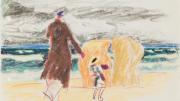 Image courtesy of the Department of Digital Imaging and Visual Resources, Harvard Art Museums © 2011 President and Fellows of Harvard College <i>Untitled</i> (Beach Scene), July 17, 1911