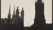 Courtesy of Houghton Library, Harvard University Halle Market with the Church of St. Mary and the Red Tower, 1929–30