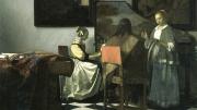 <i>The Concert</i> by Johannes Vermeer (1632-1675). Now missing, it is one of only 34 verified Vermeers.
