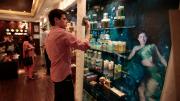 Considering how to position a new product line involves becoming acquainted with other products on the market. M.B.A. student Frederic Dijols reads product descriptions at The Nature's Co., a chain store that emphasizes use of natural ingredients and the influence of Ayurveda (Indian traditional medicine).