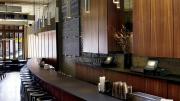 Minimalist décor that is both restful and dynamic allows the food to shine.
