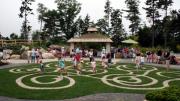 Walkable mazes at Coastal Maine Botanical Gardens 