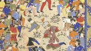 &ldquo;Rustam Mourns the Dying Suhrab,&rdquo; from a manuscript of the <i>Shahnama,</i> by Firdawsi, at the Harvard Art Museums