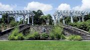 Double pergolas in the Secret Garden at Tower Hill
