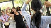 Boogie down at a dance fitness class at Canyon Ranch.