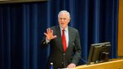 J. Michael McGinnis, keynote speaker at the Harvard T.H. Chan School of Public Health symposium on the report of the Dietary Guidelines Advisory Committee