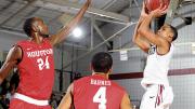 According to Tommy Amaker, Siyani Chambers &rsquo;16, shown here against Houston, is Harvard&rsquo;s &ldquo;most important&rdquo; player. 