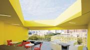 A communal space in the New Carver Apartments