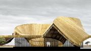 Jordan MacTavish's original student rendering for the Sinthian Cultural Center