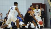 Agunwa Okolie '16, the team's top perimeter defender, has developed into a potent offensive threat, giving the Crimson hope that it can close out the 2015-2016 season on a winning note.