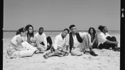 The Collective in 1996: (from left) Natasha Trethewey, Kevin Young, Major Jackson, Nehassaiu deGannes, Thomas Sayers Ellis, Sharan Strange, Adisa Vera Beatty