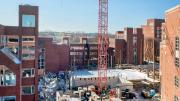 Construction work in progress at the Harvard Kennedy School