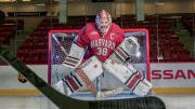 This season Maschmeyer made her 2,108th save, surpassing the Harvard women’s hockey all-time record.