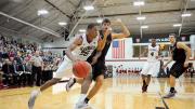 Agunwa Okolie ’16 has been the team’s best defender, guarding the opposing team’s best perimeter player on offense and earning national recognition for his impact.