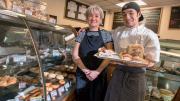 Hiroko Sakan and her son, Takeo, work together at their bakery, Japonaise.