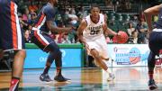 Agunwa Okolie '16 (shown in a file photo) continued his strong play, leading the team with 20 points against Columbia and adding 16 against Cornell. 