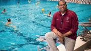 Ted Minnis is Harvard’s winningest water polo coach—his path to Blodgett Pool included a few detours and sharp turns.