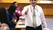 Photograph of Business School dean Srikant Datar in a classroom