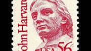 John Harvard two-ounce, 56-cent stamp from 1986, honoring University’s 350th anniversary