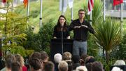 Prime Minister Jacinda Ardern speaking at the Christchurch Earthquake 10th Anniversary