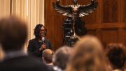 Sheree Ohen addresses attendees at the seminar