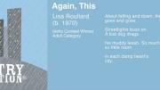 <i>Again, This</i> by Lisa Roullard