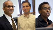 From left: Maya Jasanoff, Parimal Patil, Matthew Nock, Claudine Gay, and Robert Wood