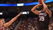 Senior co-captain Christian Webster had 11 points for Harvard in last night's win.