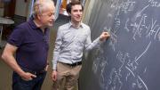 Harvard physicists Federico Capasso (left) and Steven J. Byrnes are part of a team proposing a new way to harvest renewable energy.