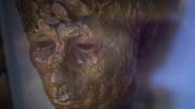 A sculpture of Seamus Heaney, also on display in the suite