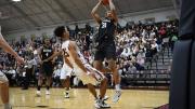 Seth Towns '20 (shown here in earlier action) led the Crimson with 26 points in a 73-69 loss at Princeton on Friday.