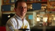 Photograph of Marc Lipsitch in his lab