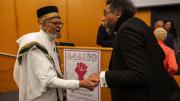 Former professor Ephraim Isaac and Cornel West