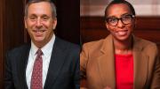 Lawrence S. Bacow and Claudine Gay