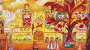 <em>The City Square,</em> 1937, a scene design by Natalia Goncharova for <em>Le Coq d’Or</em>