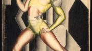 Serge Lifar in <em>La Chatte,</em> a 1927 character portrait by Eileen Mayo