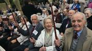 Last June, members of the College class of 1936 waved brooms to honor J.K. Rowling.