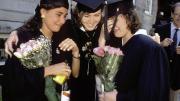  Eliot House roommates Rulonna Neilson of Salt Lake City, Alexandra Brown of Los Angeles, and Gouita Bozorgi of Lake Forest, Illinois (1991)